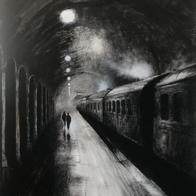 Tempera e carboncino